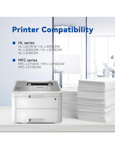 Cartucho de Tóner TN227 Belietop Alto Rendimiento 4 Piezas