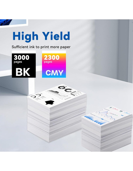 Cartucho de Tóner TN227 Belietop Alto Rendimiento 4 Piezas