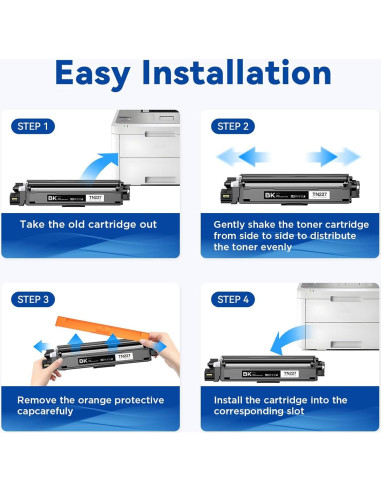 Cartucho de Tóner TN227 Belietop Alto Rendimiento 4 Piezas