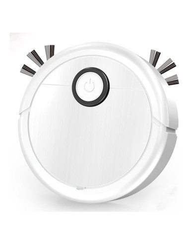 Aspiradora Robot 3 en 1 Genérico Modelo 8088 1000Pa Blanco