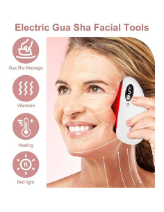 Herramienta Facial Gua Sha YEVYO GS2024 Obsidiana Calor y Vibración 2