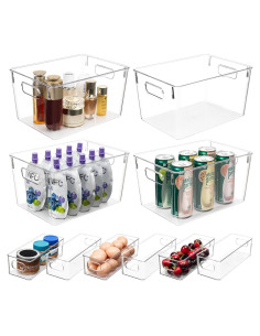 Juego de 10 Contenedores de Almacenamiento Tiawudi - 4 Grandes y 6 Pequeños