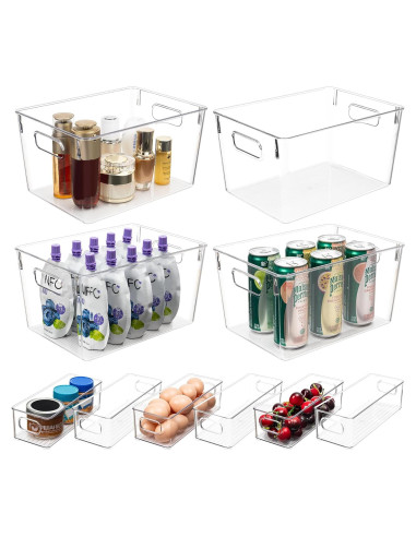 Juego de 10 Contenedores de Almacenamiento Tiawudi - 4 Grandes y 6 Pequeños