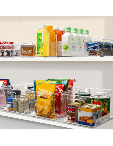 Juego de 10 Contenedores de Almacenamiento Tiawudi - 4 Grandes y 6 Pequeños