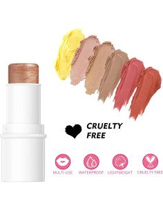 Kit de Maquillaje MEICOLY 3 en 1: Contorno, Rubor, Iluminador 2