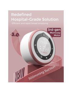 Extractor de Leche Eléctrico Momcozy V1 Pro Manos Libres Rojo 2