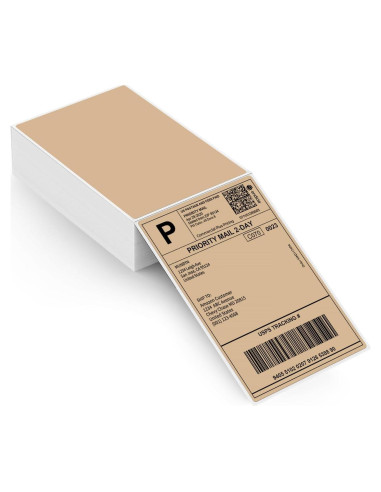 Etiquetas Térmicas MUNBYN Marrón 101.6x152.4mm 220 Hojas