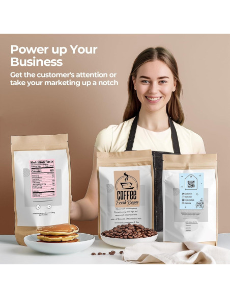 Etiquetas Térmicas MUNBYN Marrón 101.6x152.4mm 220 Hojas