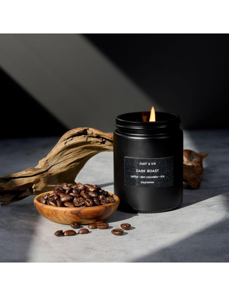 Vela Aromática Craft & Kin Café Tostado Oscuro 215g