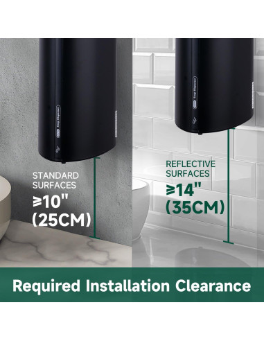 Dispensador Automático de Jabón Líquido AnyDry 850ml Negro