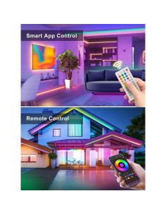Tira LED Neon RGB 10m Ledagic con Control Remoto y App 2