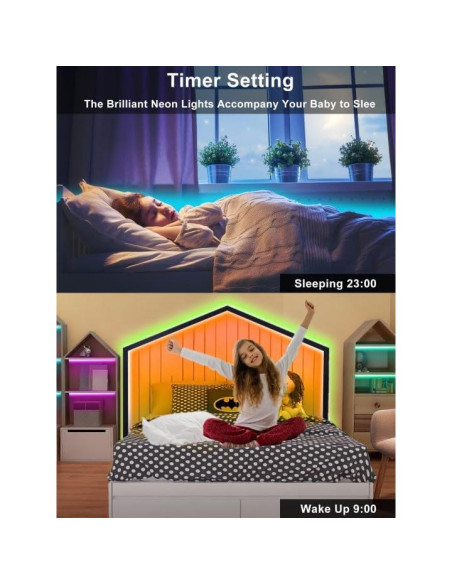 Tira LED Neon RGB 10m Ledagic con Control Remoto y App