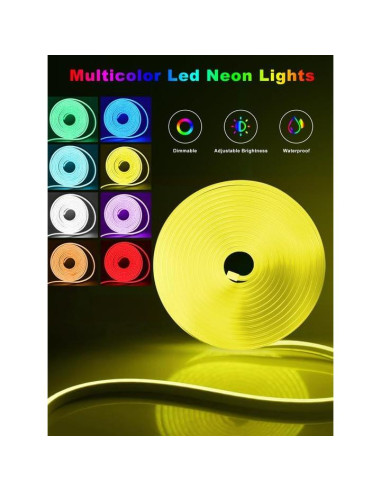 Tira LED Neon RGB 10m Ledagic con Control Remoto y App