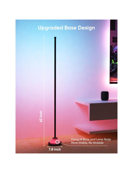 Lámpara de Pie Esquina Inteligente RGBIC 20W 1100lm - APPECK