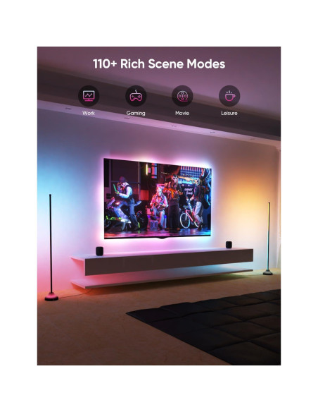 Lámpara de Pie Esquina Inteligente RGBIC 20W 1100lm - APPECK