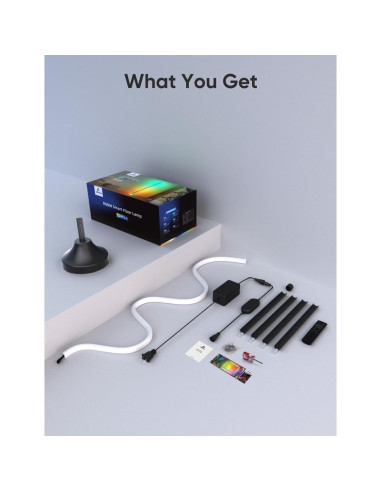 Lámpara de Pie Esquina Inteligente RGBIC 20W 1100lm - APPECK