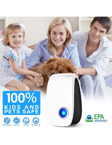 Repelente Ultrasónico Mejorado Bugbeat 2025 - 8 Paquetes