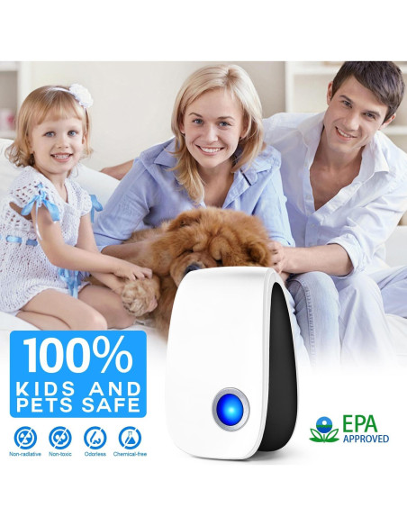 Repelente Ultrasónico Mejorado Bugbeat 2025 - 8 Paquetes