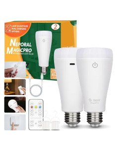 Bombilla Recargable Neporal MagixPro A19 E26 15W 1800mAh