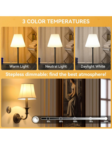 Bombilla Recargable Neporal MagixPro A19 E26 15W 1800mAh