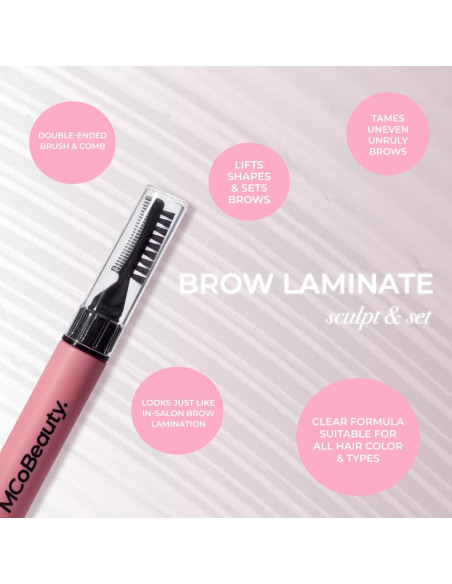 Laminado de Cejas MCoBeauty Transparente - Fija y Esculpe