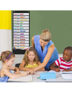 Godery Gráfico de Programa Diario 33x90.2 cm con 18 Tarjetas 2