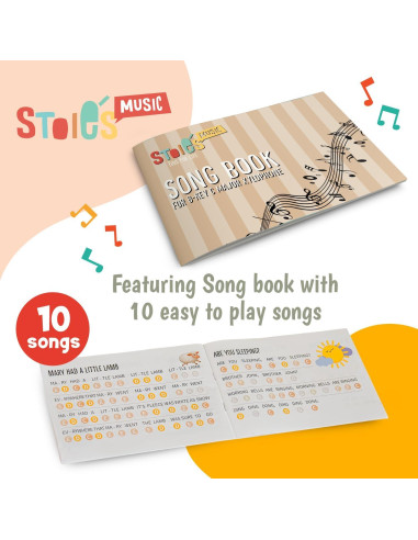 Xilófono de Madera Stoie's 8 Notas Colores para Niños