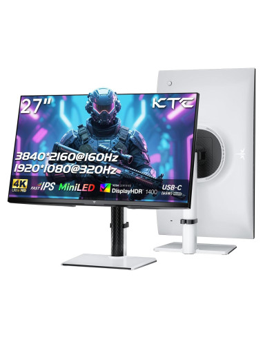 Monitor KTC 27" MiniLED 4K UHD 160Hz Ajustable Blanco M27P6