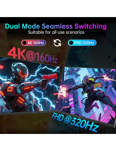 Monitor KTC 27" MiniLED 4K UHD 160Hz Ajustable Blanco M27P6