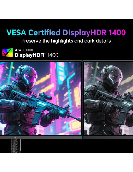 Monitor KTC 27" MiniLED 4K UHD 160Hz Ajustable Blanco M27P6