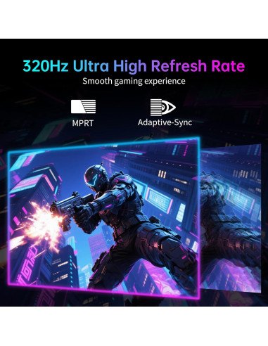 Monitor KTC 27" MiniLED 4K UHD 160Hz Ajustable Blanco M27P6