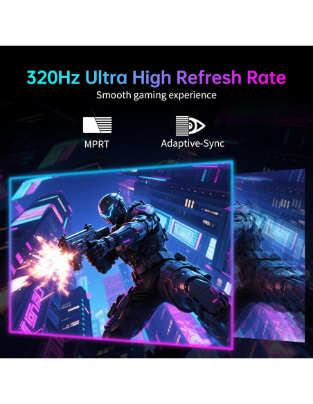 Monitor KTC 27" MiniLED 4K UHD 160Hz Ajustable Blanco M27P6