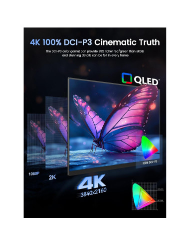 Monitor Portátil UPERFECT 4K 120Hz 17.3" | Gaming 0.1ms 500 Nits