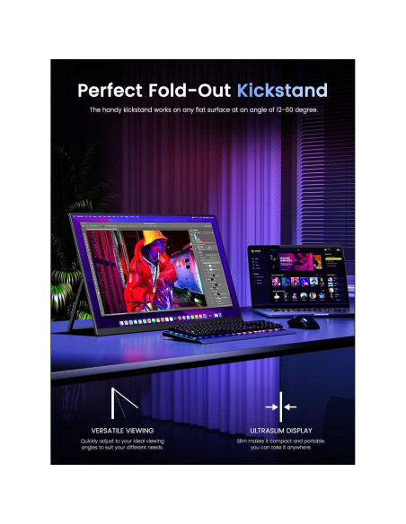 Monitor Portátil UPERFECT 4K 120Hz 17.3" | Gaming 0.1ms 500 Nits