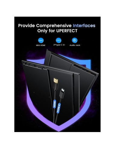 Monitor Portátil UPERFECT 4K 120Hz 17.3" | Gaming 0.1ms 500 Nits