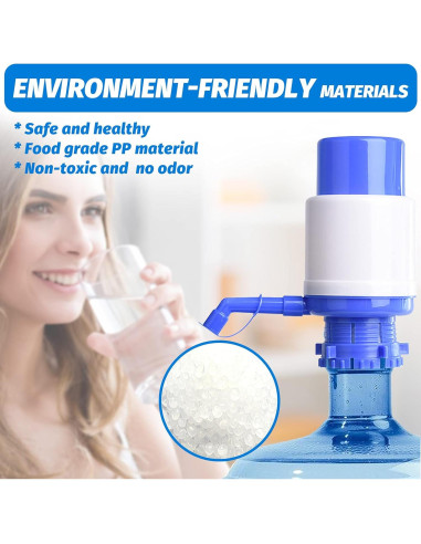 Bomba de Agua Manual DWSFADA para Botella de 19L Azul y Blanco