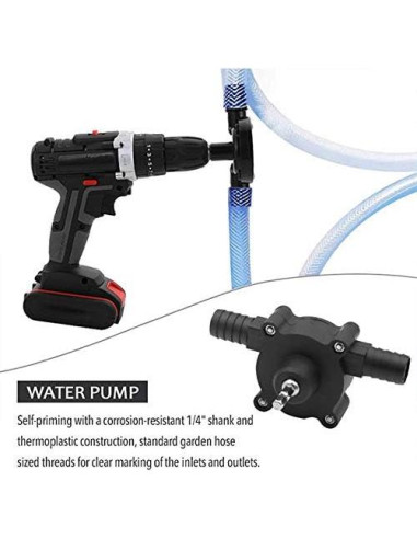 Bomba de Taladro Eléctrica Lzndeal 15 L/min Autocebante