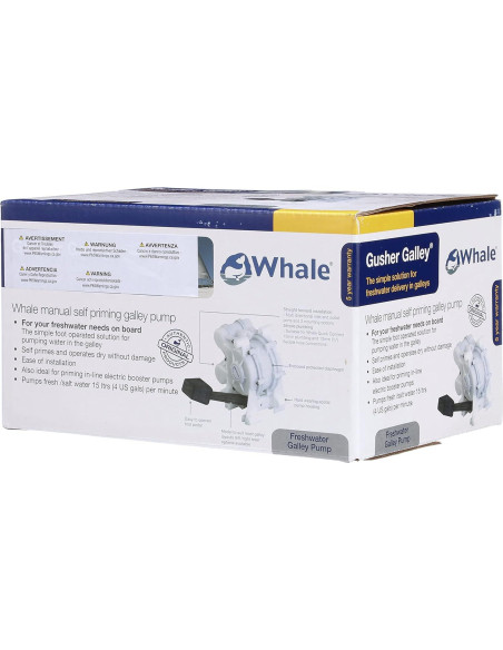 Bomba de agua dulce Whale GP0550 Gusher Mk 3 manual 15.14 L/min