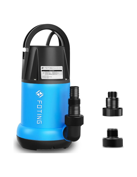 Bomba de Agua Sumergible FOTING 1HP 4600GPH para Drenaje