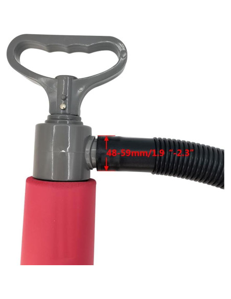 Bomba de Achique Manual ISURE MARINE Roja 39.88 cm para Kayak