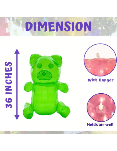 Osos de Goma Inflables 2 Pack 0.91m - 4E's Novelty