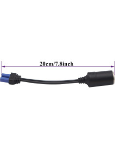 Adaptador de encendedor de cigarrillos 12V AAOTOKK EC5 20cm 2