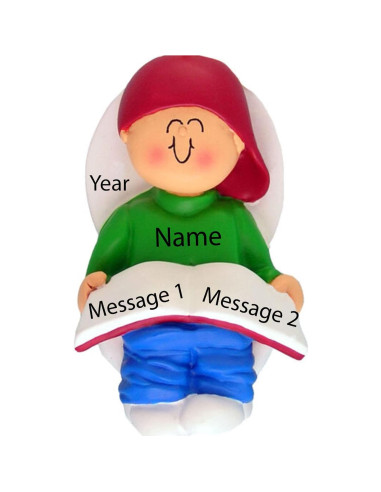 Adorno Navideño Personalizado Santa Dime 3.8x6.3cm