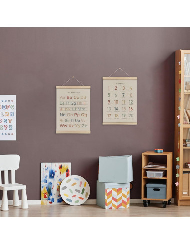 Juego de 2 Marcos para Póster Alfabeto HRQKO 30x40 cm