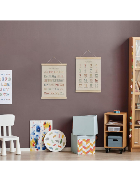 Juego de 2 Marcos para Póster Alfabeto HRQKO 30x40 cm