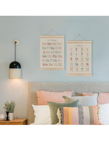 Juego de 2 Marcos para Póster Alfabeto HRQKO 30x40 cm