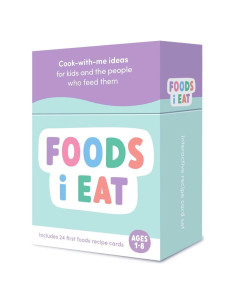 Juego de Tarjetas de Recetas Saludables Montessori Delano 24 Piezas