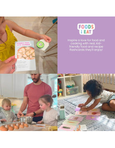 Juego de Tarjetas de Recetas Saludables Montessori Delano 24 Piezas 2