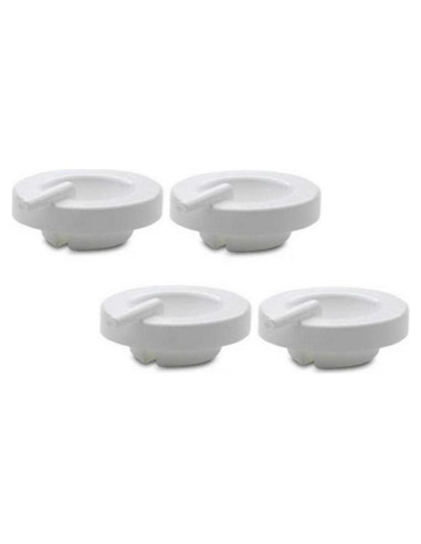 Tapa Adaptadora Blanca Maymom para Bomba Ameda - 4 Unidades