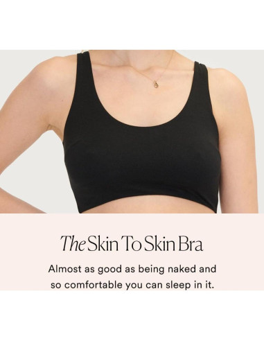 Sujetador de Lactancia HATCH Piel a Piel Mediano Negro